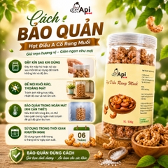 Hạt Điều A Cồ Muối Rang Củi Bình Phước - Đặc Sản Tây Nguyên