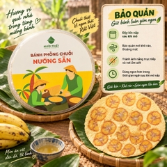 Bánh Phồng Chuối Nướng Sẵn ( Hộp 10 Cái )