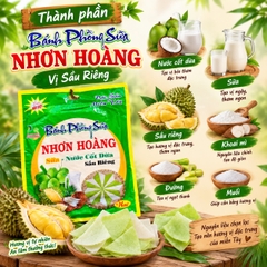 Bánh Phồng Sữa Dừa Nhơn Hoàng - Đặc Sản Miền Tây