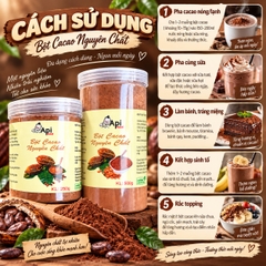 Bột Cacao Nguyên Chất 100% Không Pha Bột - Đặc Sản Tây Nguyên - Hỗ Trợ Đẹp Da, Giữ Dáng