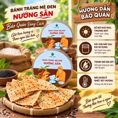 Bánh Phồng Mè Đen Nướng Sẵn ( Hộp 10 Cái )