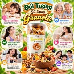 Ngũ Cốc Dinh Dưỡng Ăn Liền Granola Mix Gạo Lứt 500gr