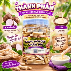 Khoai Môn Que Chấm Sữa - Giòn Tan, Béo Ngậy Càng Ăn Càng Ghiền