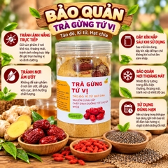 Trà Gừng Hoà Tan Tứ Vị 500gr