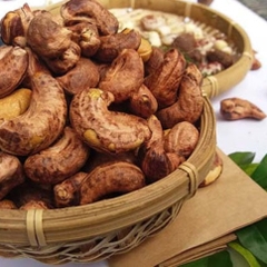 [ HỘP TRÒN ] Hạt Điều A Cồ Rang Muối Bình Phước - Đặc Sản Tây Nguyên - Ăn Vặt, Food