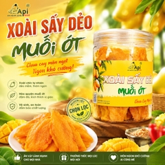 Xoài Sấy Dẻo Muối Ớt Chua Cay Mặn Ngọt Api Food ( Hàng Xuất Khẩu )