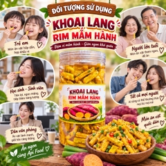 Khoai Lang Que Vàng Sốt Mắm Hành 350gr
