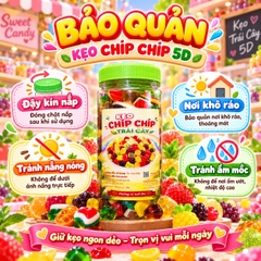 Kẹo Dẻo Chip Chip 5D 500gr - Sắc Màu Tuổi Thơ, Càng Ăn Càng Vui
