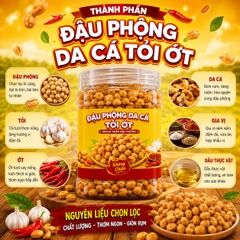 Đậu Phộng Da Cá Tỏi Ớt 500gr - Giòn Rụm Thơm Ngon