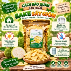 Sake Sấy Giòn Rùm Rụm, Ăn Vặt Ngon, Bổ, Lành Mạnh 400gr