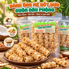 Bánh Ống Mè Cốt Dừa Cuộn Đậu Phộng