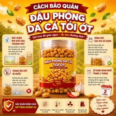 Đậu Phộng Da Cá Tỏi Ớt 500gr - Giòn Rụm Thơm Ngon