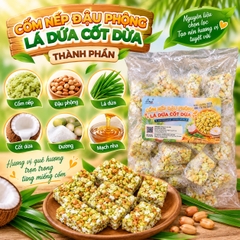 Cốm Nếp Đậu Phộng Lá Dứa Cốt Dừa 500gr