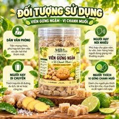 Viên Gừng Ngậm -  Vị Chanh Muối 350gr