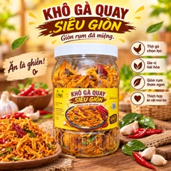 Khô Gà Quay Lá Chanh Siêu Giòn Siêu Ngon 500gr