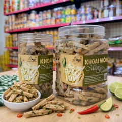 Khoai Môn Cọng Sấy Giòn Tẩm Gia Vị Mắm Hành - Bùi Béo Thơm Ngon Mê Ly