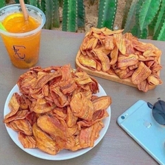 Chuối Xanh Sấy Mộc Không Đường Healthy - Vị Thơm Ngon Tự Nhiên - Snack, Chua Ăn Vặt Thức Ăn