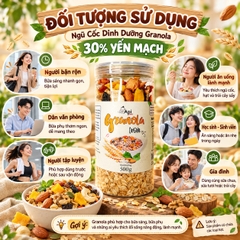 Ngũ Cốc Dinh Dưỡng Ăn Liền Granola 30% Yến Mạch