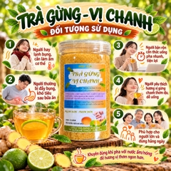 Trà Gừng Hoà Tan Vị Chanh 500gr