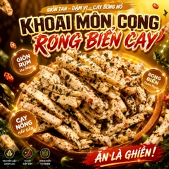 Khoai Môn Cọng Sấy Rong Biển Cay - Bùi Béo Giòn Tan Mê Ly