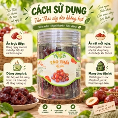 Táo Thái Sấy Không Hạt - Dẻo Mềm, Ăn Cực Cuốn