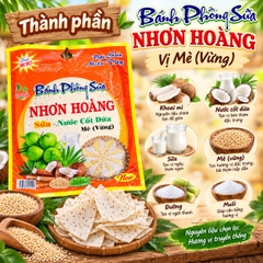 Bánh Phồng Sữa Dừa Nhơn Hoàng - Đặc Sản Miền Tây