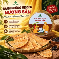 Bánh Phồng Mè Đen Nướng Sẵn ( Hộp 10 Cái )