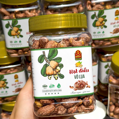Hạt Điều Rang Muối Bình Phước - Đặc Sản Tây Nguyên [ HỘP PET VUÔNG ] - Ăn Vặt, Food