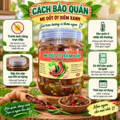 Me Dốt Ớt Xiêm Xanh Chua Cay Mặn Ngọt 500gr