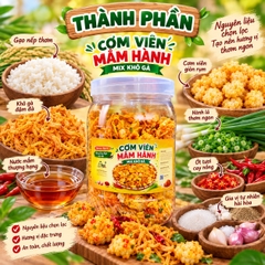 Cơm Viên Mắm Hành Mix Khô Gà 400gr