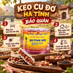 Kẹo Cu Đơ Quỳnh Hội - Đặc Sản Hà Tĩnh - Ăn Vặt Api Food