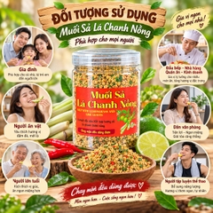 Muối Ớt Sả Lá Chanh Đậm Đà Bùng Nổ Mọi Món Ngon 500gr