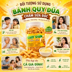 Bánh Quy Đũa Chấm Sữa Giòn Tan – Thơm Béo Hấp Dẫn