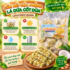 Cốm Nếp Đậu Phộng Lá Dứa Cốt Dừa 500gr