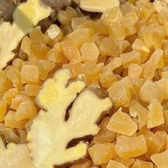 Mứt gừng viên sấy dẻo ít ngọt Thái Lan  - Mứt tết, đồ ăn vặt