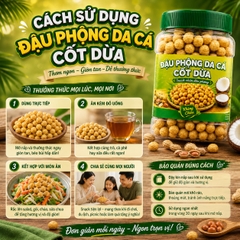 Đậu Phộng Da Cá Nước Cốt Dừa 500gr - Giòn Tan, Béo Thơm, Đậm Vị Tự Nhiên