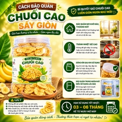 Chuối Cao Sấy Giòn 400gr - Giòn Tan Tự Nhiên, Ngọt Lành Mỗi Ngày
