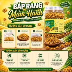 Bắp Rang Mắm Hành – Ăn Là Ghiền, Giòn Tan Từng Hạt