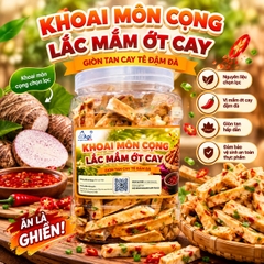 Khoai Môn Cọng Sấy Mắm Ớt Cay 500gr
