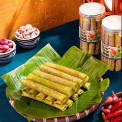 Bánh Tráng Ống Cuộn Tôm Giòn Wasabi - Siêu Ngon Siêu Thèm