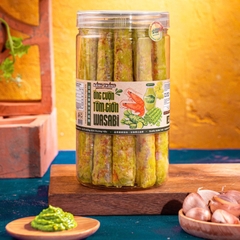 Bánh Tráng Ống Cuộn Tôm Giòn Wasabi - Siêu Ngon Siêu Thèm