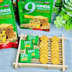 (NGUYÊN THÙNG) Bánh Quy Ăn Kiêng 9 Loại Rau Củ Weisel (Gói 328g)