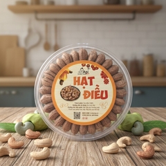 [ HỘP TRÒN ] Hạt Điều A Cồ Rang Muối Bình Phước Đặc Sản Tây Nguyên