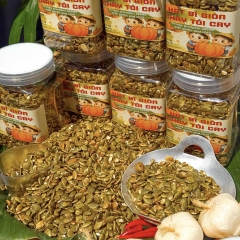 Hạt Bí Rang Tỏi Ớt Ăn Là Mê, Cay Thơm Giòn Rụm 500gr