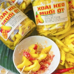 Xoài Keo Muối Ớt Chua Chua Cay Cay, Ăn Một Miếng Là Ghiền