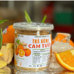 Bột Trà Gừng Cam Tươi, Ấm Nóng, Thanh Mát, Tỉnh Táo Mỗi Ngày 500gr