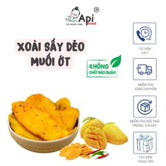 Xoài Sấy Dẻo Muối Ớt Chua Cay Mặn Ngọt ApiFood - Loại Đặc Biệt  - Ăn Vặt, Snack