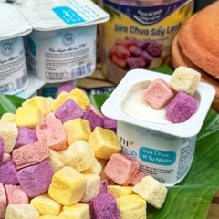 Sữa Chua Sấy Thăng Hoa Mix Vị Hoa Quả Thơm Ngon 200gr - Ăn Vặt Api Food