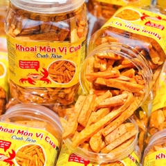 Khoai Môn Sấy Vị Cua 500g - Ăn Vặt Api Food