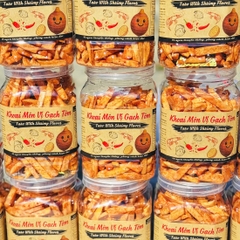 Khoai Môn Sấy Vị Gạch Tôm 500g - Ăn Vặt Api Food